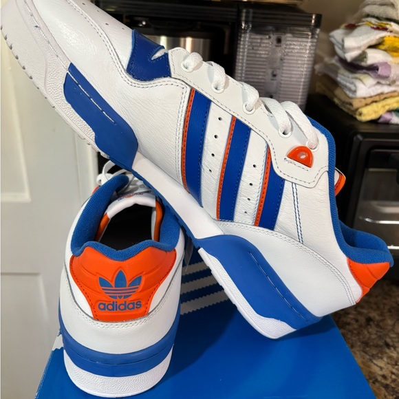Adidas Rivalry Low in White, Blue, and Orange - Picture 8 of 16
